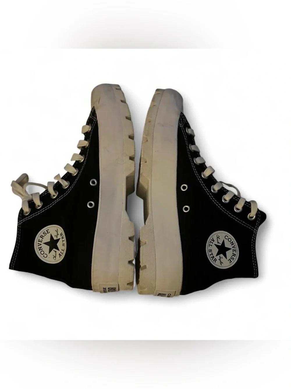 Womens sz 9.5 High Top Black Converse Chuck Taylor All Star Lugged Hi